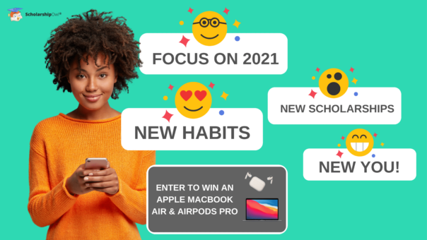 New Year, New Habits Scholarship Contest – Win a MacBook Air and AirPods Pro!